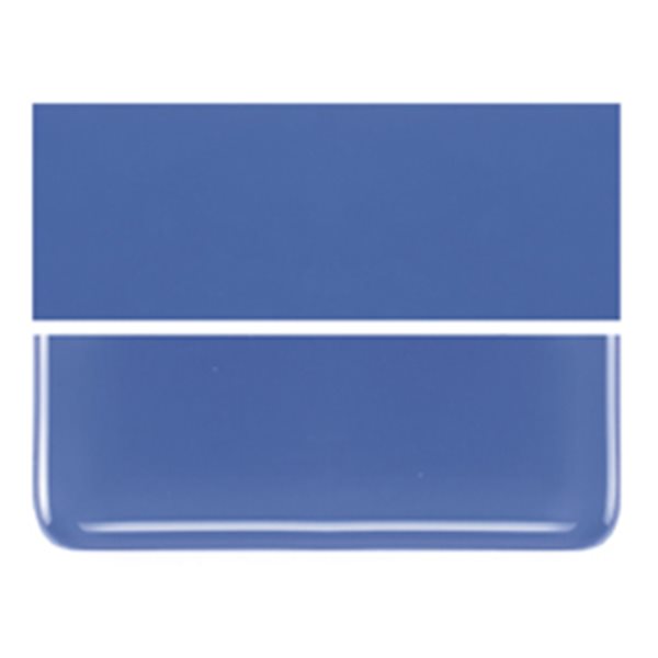 Bullseye Cobalt Blue - Opalescent - 2mm - Thin Rolled - Plaque Fusing
