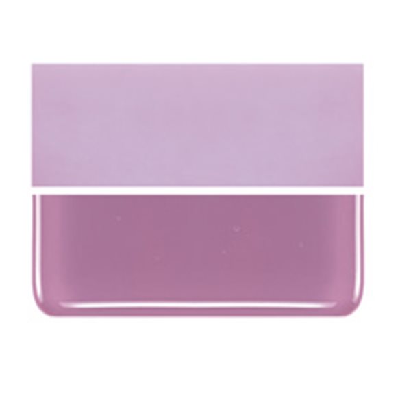 Bullseye Pink - Opalescent - 2mm - Thin Rolled - Fusible Glass Sheets