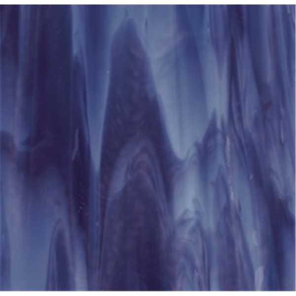 Bullseye Royal Purple - Powder Blue Opal 2 Color Mix - 3mm - Non-Fusible Glas Tafeln  