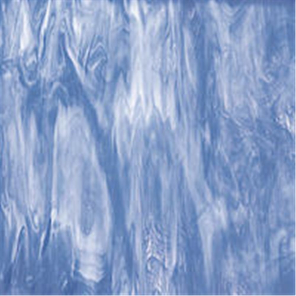 Spectrum Pale Blue and White - Translucent - 3mm - Plaque Non-Fusing 