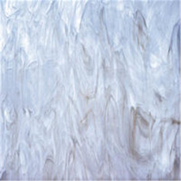 Spectrum White Swirled with Light Gray - 3mm - Plaque Non-Fusing 