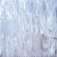 Spectrum White Swirled with Light Gray - 3mm - Non-Fusible Glass Sheets