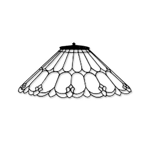 Odyssey - 20 Zoll Art Nouveau - Lampenform