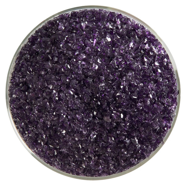 Bullseye Frit - Deep Royal Purple - Mittel - 450g - Transparent