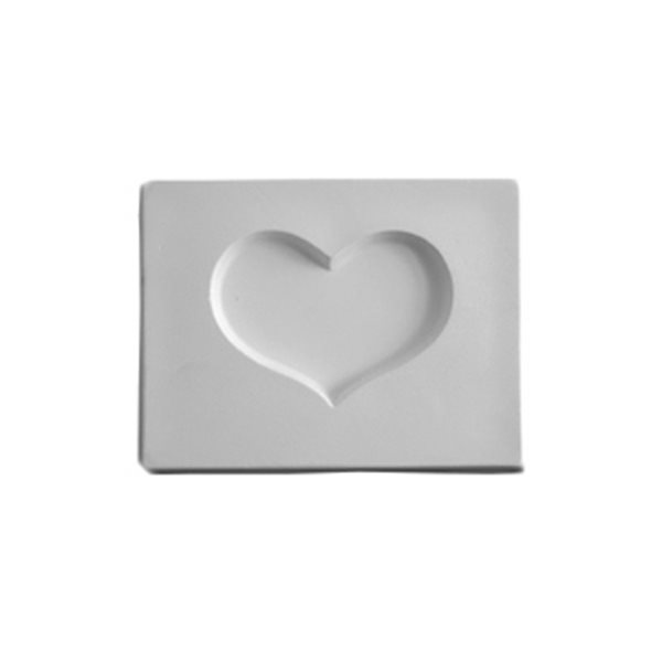 Heart - 10.6x8.1x1.3cm - Ouverture: 6.5x4.8cm - Moule pour Fusing