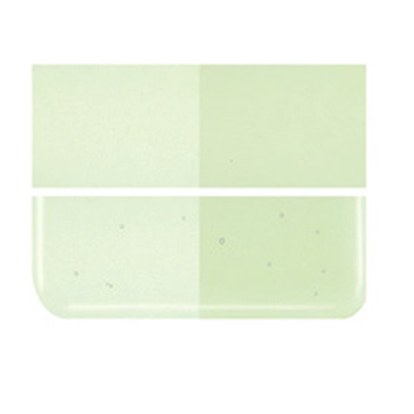 Bullseye Pale Green - Transparent - 2mm - Thin Rolled - Fusible Glass Sheets