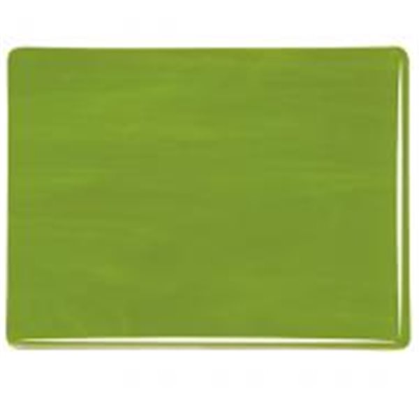 Bullseye Avocado Green - Opalescent - 3mm - Fusible Glass Sheets