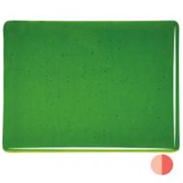 Bullseye Ginko Green - Transparent - 3mm - Fusible Glass Sheets