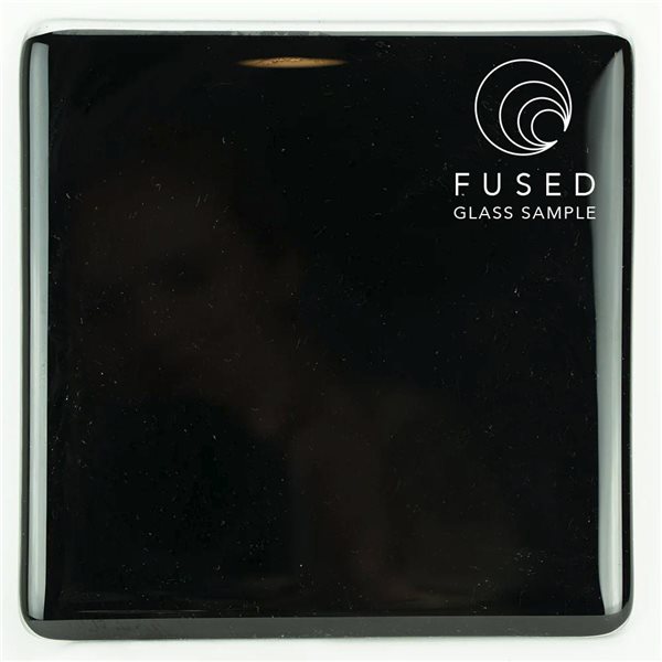 Oceanside Black - Opalescent - Smooth - 3mm - Fusible Glass Sheets