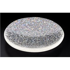 Bullseye Frit - Clear Irid Rainbow - Coarse - 450g - Transparent