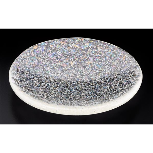 Bullseye Frit - Clear Irid Rainbow - Coarse - 2.25kg - Transparent